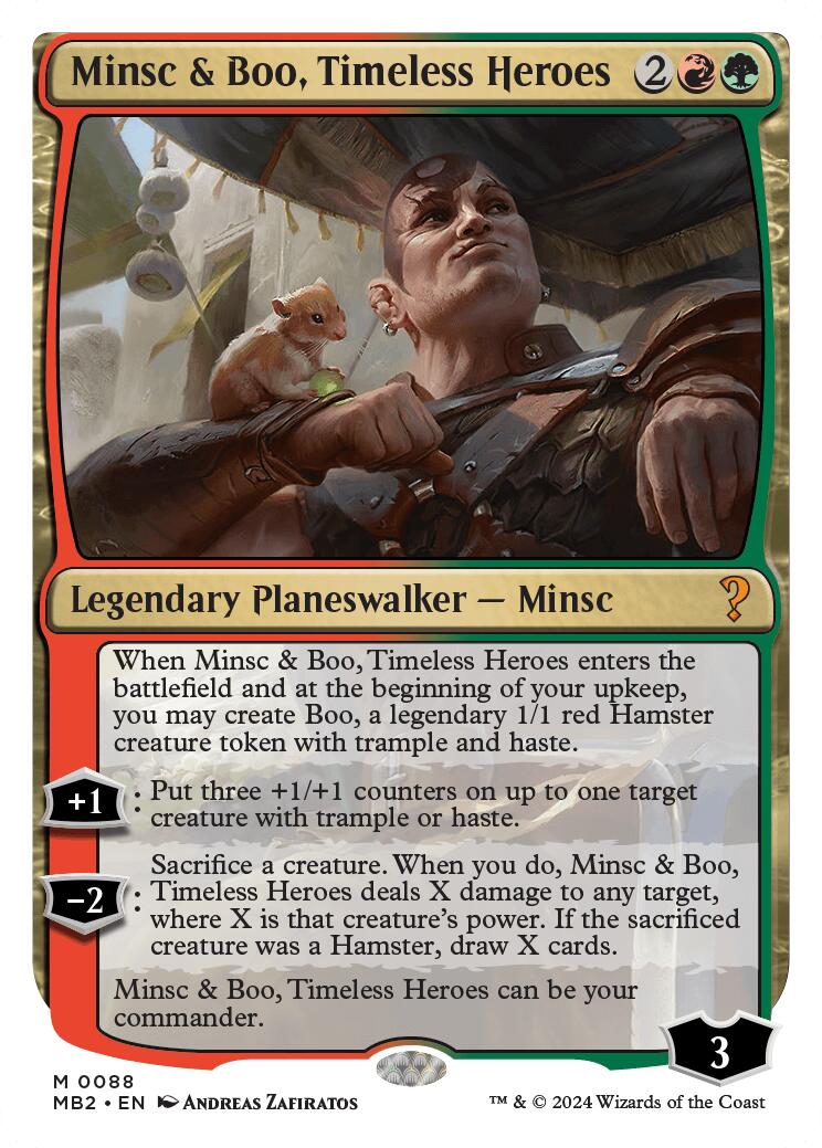 Minsc & Boo, Timeless Heroes (White Border)