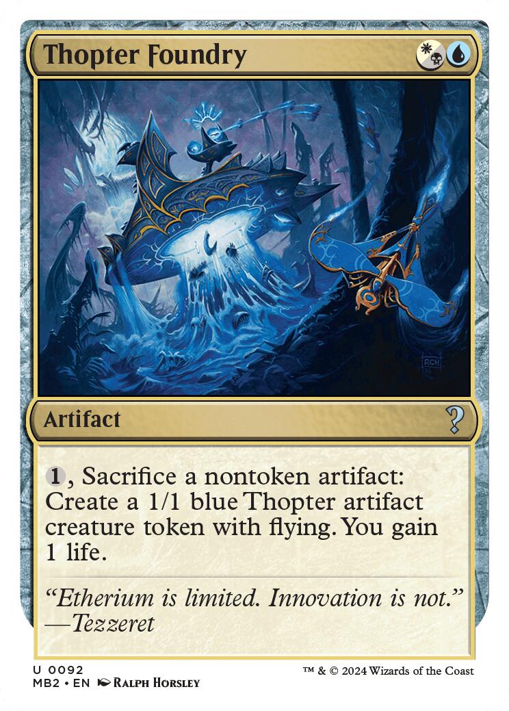 Thopter Foundry (White Border) [MB2 - 92]