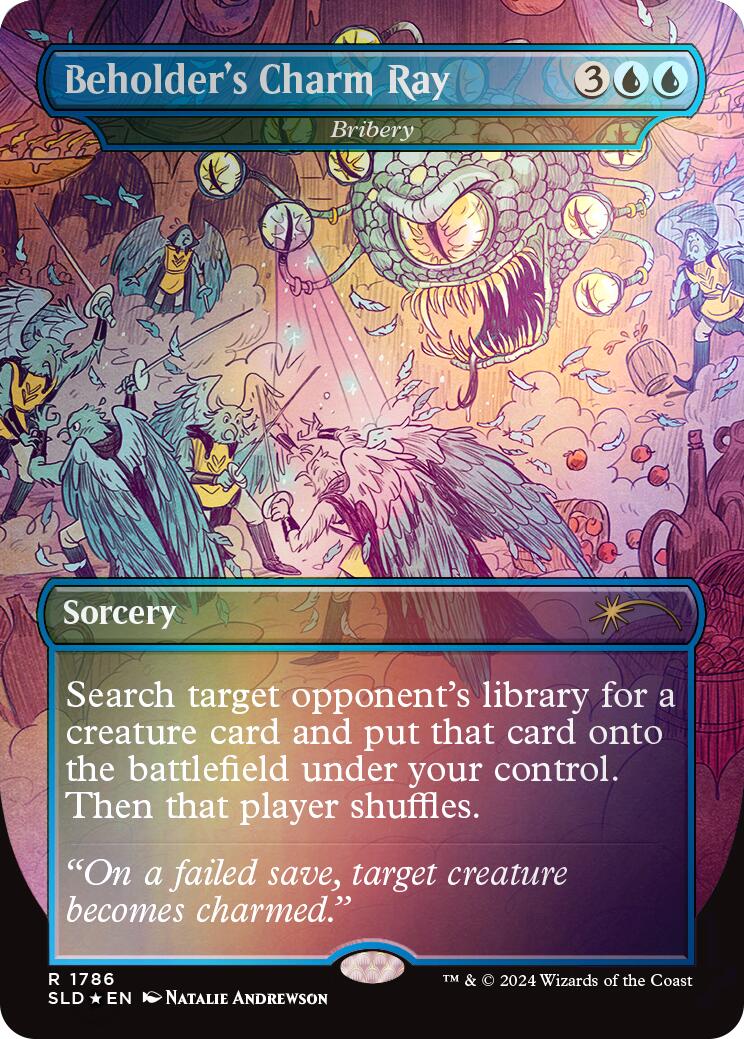 Beholder's Charm Ray - Bribery (Rainbow Foil) [Secret Lair Drop Series] | The Clever Kobold