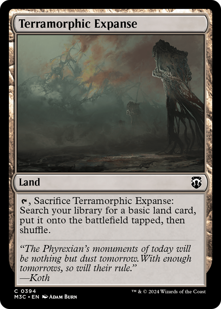 Terramorphic Expanse (Ripple Foil) [Modern Horizons 3 Commander] | The Clever Kobold