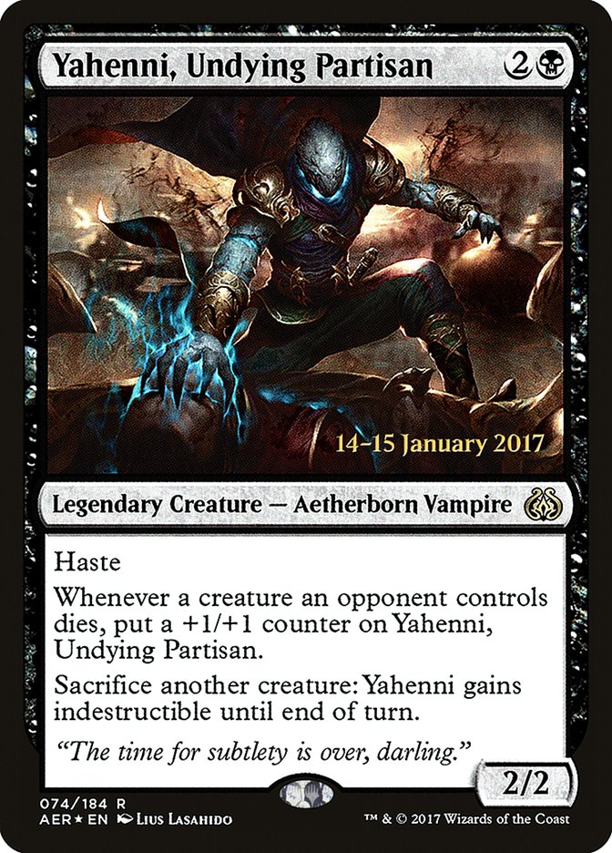 Yahenni, Undying Partisan [Aether Revolt Prerelease Promos] | The Clever Kobold