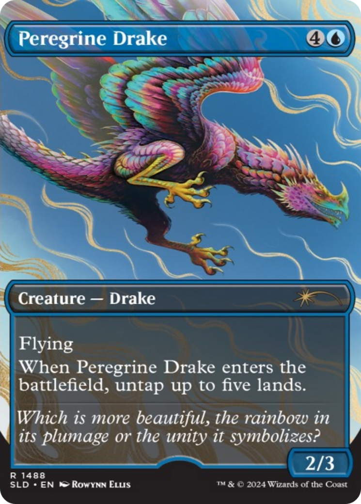 Peregrine Drake (Rainbow Foil) [Secret Lair Drop Series] | The Clever Kobold