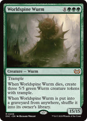 Worldspine Wurm [Duskmourn: House of Horror Commander] | The Clever Kobold