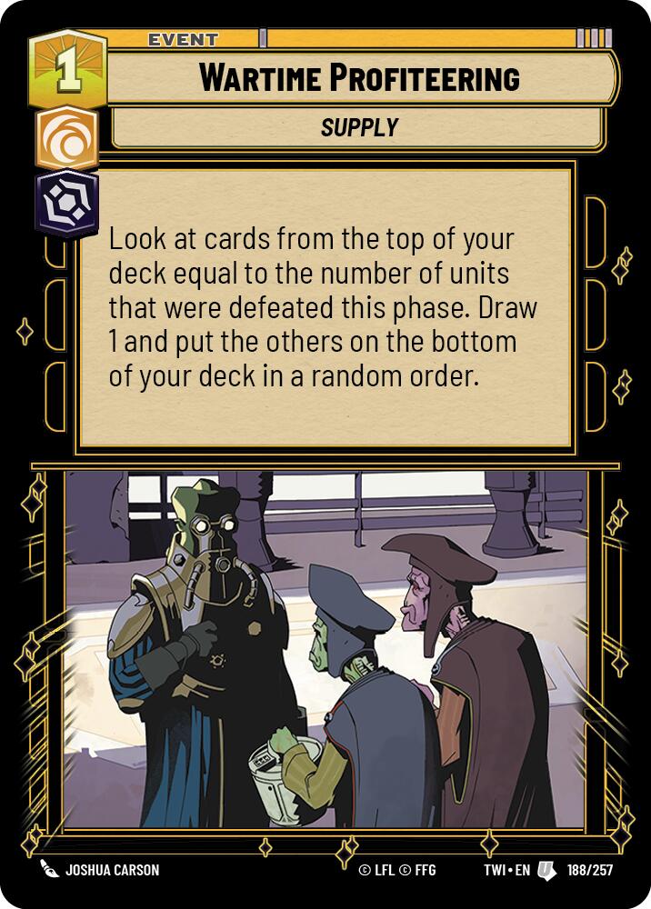 Wartime Profiteering [TWI - 188/257]