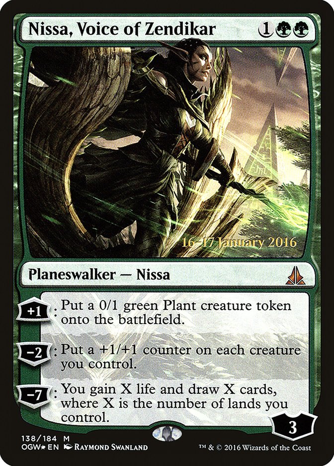 Nissa, Voice of Zendikar [Oath of the Gatewatch Prerelease Promos] | The Clever Kobold