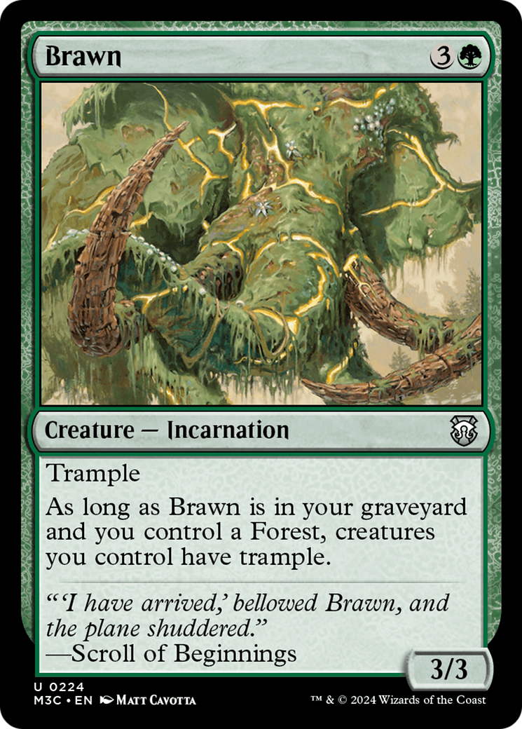 Brawn (Ripple Foil) [Modern Horizons 3 Commander] | The Clever Kobold