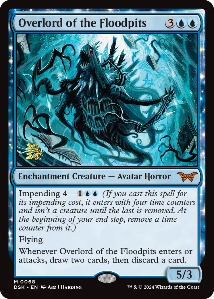 Overlord of the Floodpits [Duskmourn: House of Horror Prerelease Promos] | The Clever Kobold