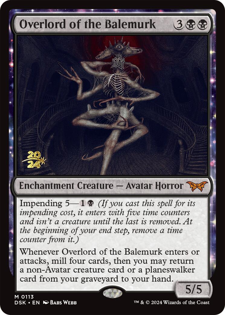 Overlord of the Balemurk [Duskmourn: House of Horror Prerelease Promos] | The Clever Kobold