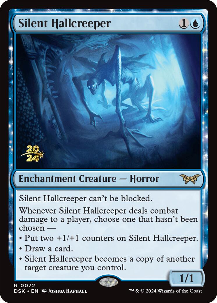 Silent Hallcreeper [Duskmourn: House of Horror Prerelease Promos] | The Clever Kobold