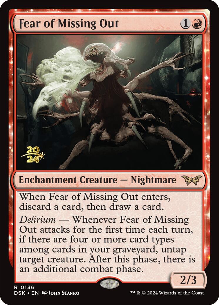 Fear of Missing Out [Duskmourn: House of Horror Prerelease Promos] | The Clever Kobold