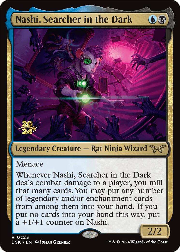 Nashi, Searcher in the Dark [Duskmourn: House of Horror Prerelease Promos] | The Clever Kobold