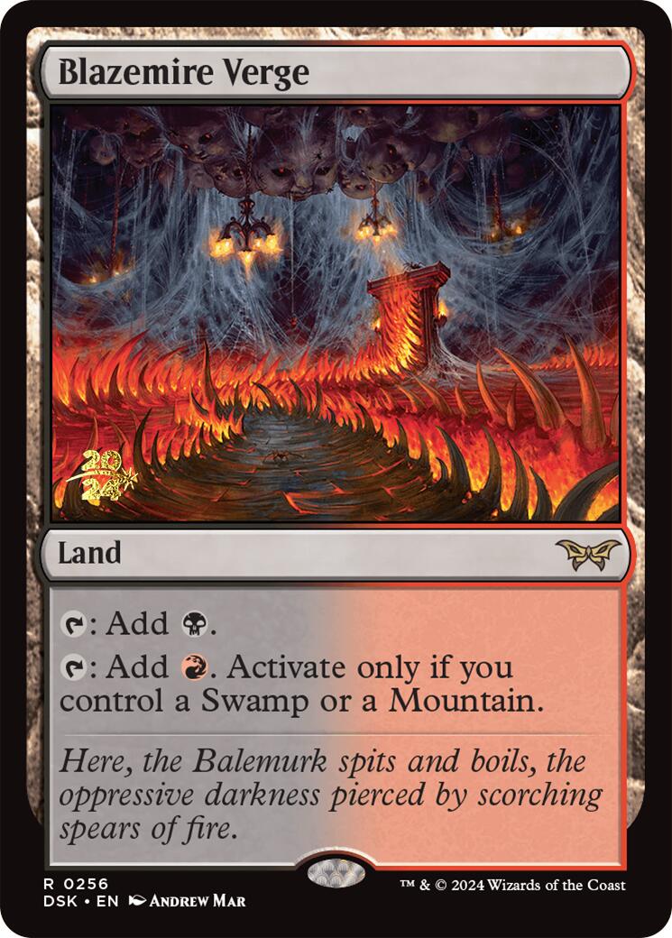 Blazemire Verge [Duskmourn: House of Horror Prerelease Promos] | The Clever Kobold