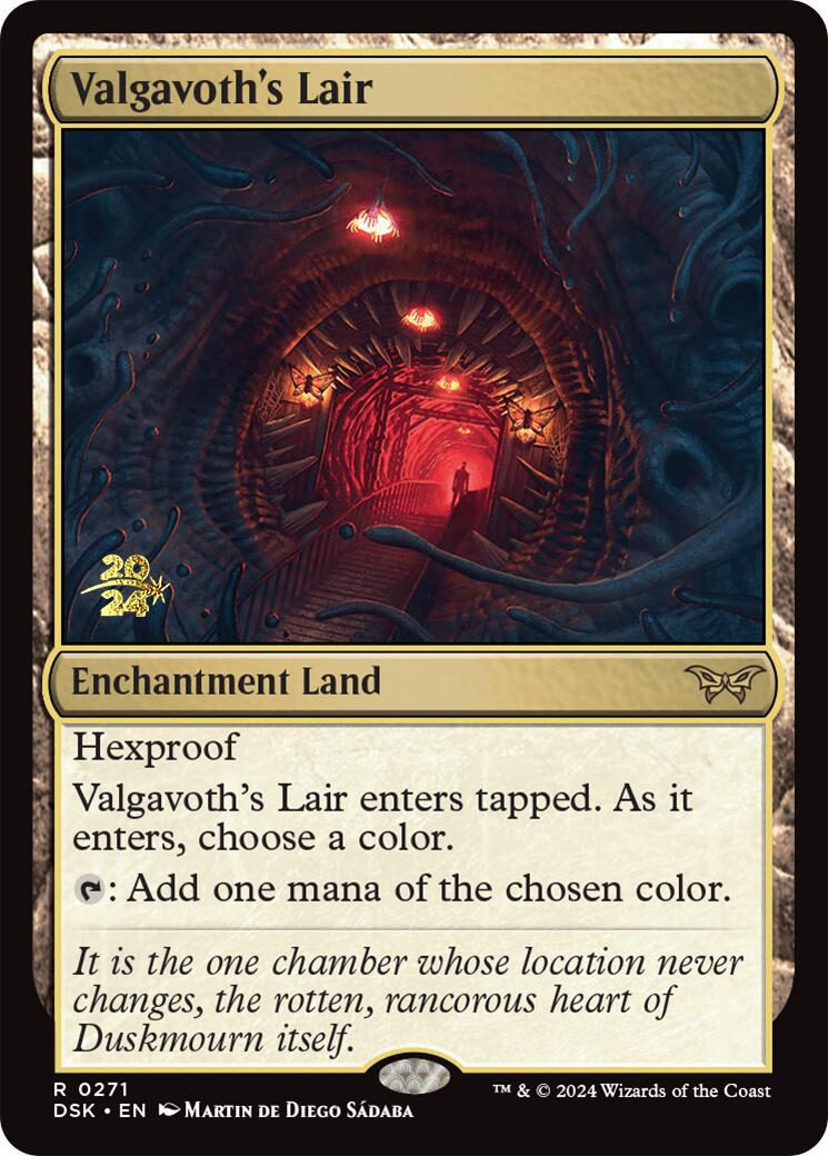 Valgavoth's Lair [Duskmourn: House of Horror Prerelease Promos] | The Clever Kobold