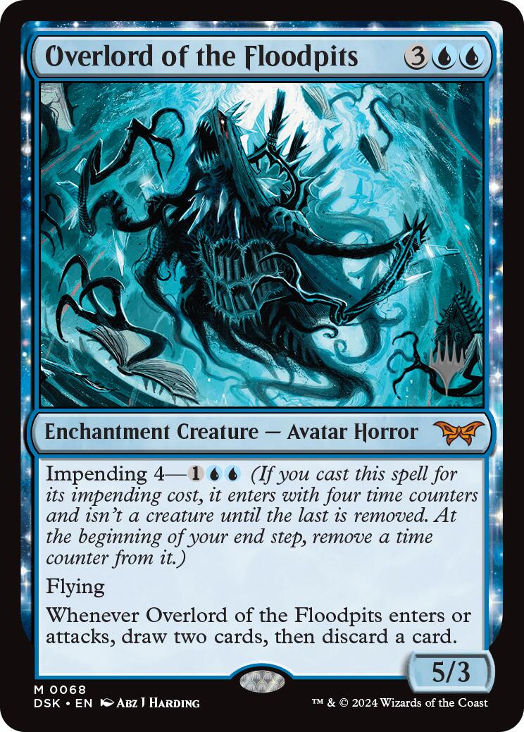 Overlord of the Floodpits (Promo Pack) [Duskmourn: House of Horror Promos] | The Clever Kobold