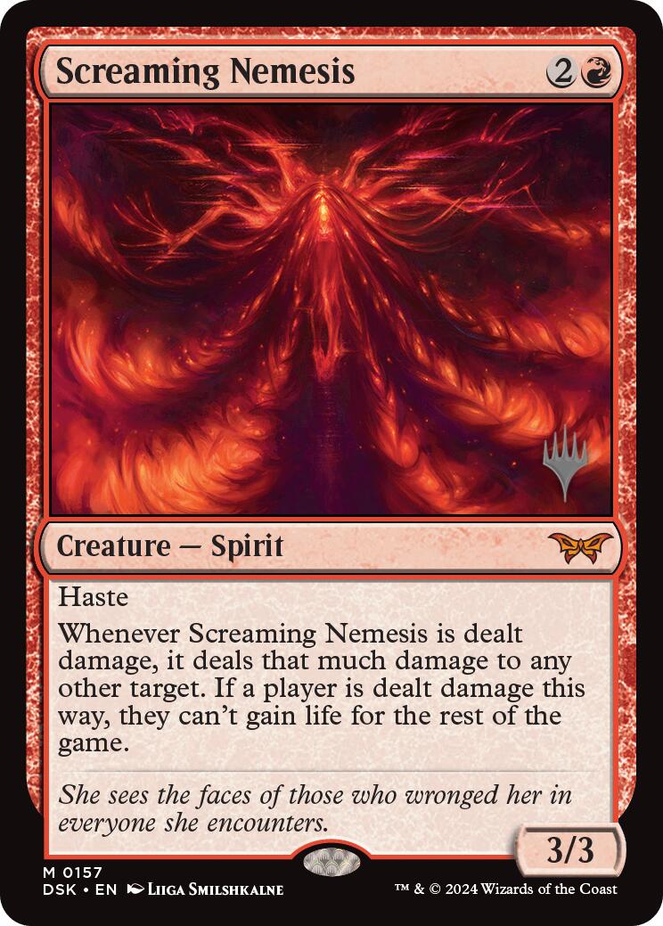 Screaming Nemesis (Promo Pack) [Duskmourn: House of Horror Promos] | The Clever Kobold