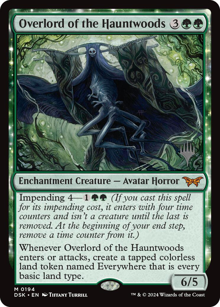 Overlord of the Hauntwoods (Promo Pack) [Duskmourn: House of Horror Promos] | The Clever Kobold