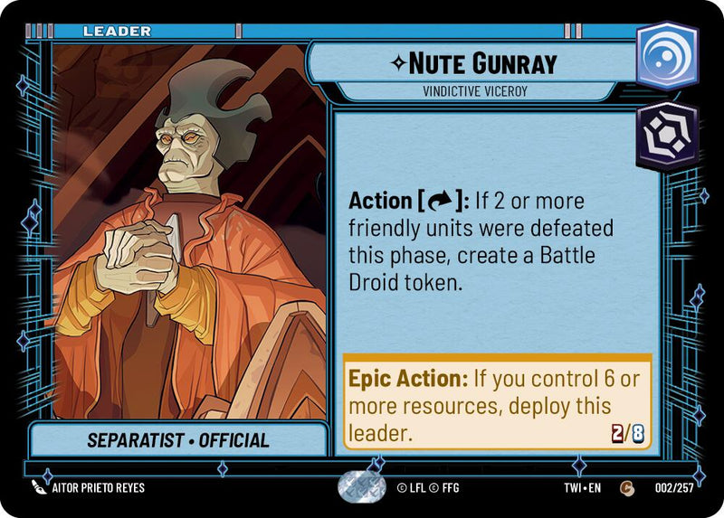 Nute Gunray - Vindictive Viceroy [TWI - 002/257]