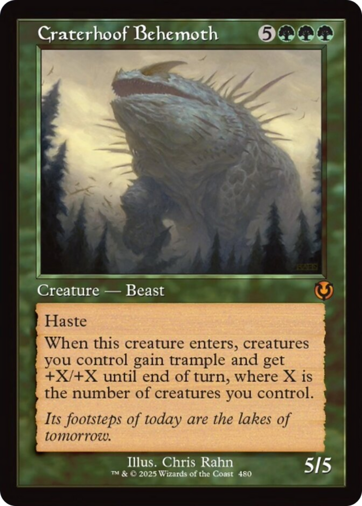 Craterhoof Behemoth (Retro Frame) [Innistrad Remastered] | The Clever Kobold