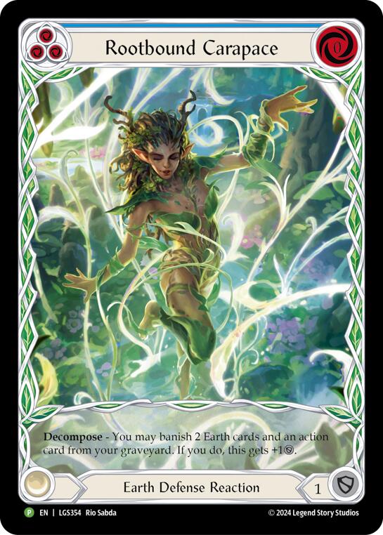 Rootbound Carapace (Blue) (Extended Art) - LGS354 [PR - LGS354]