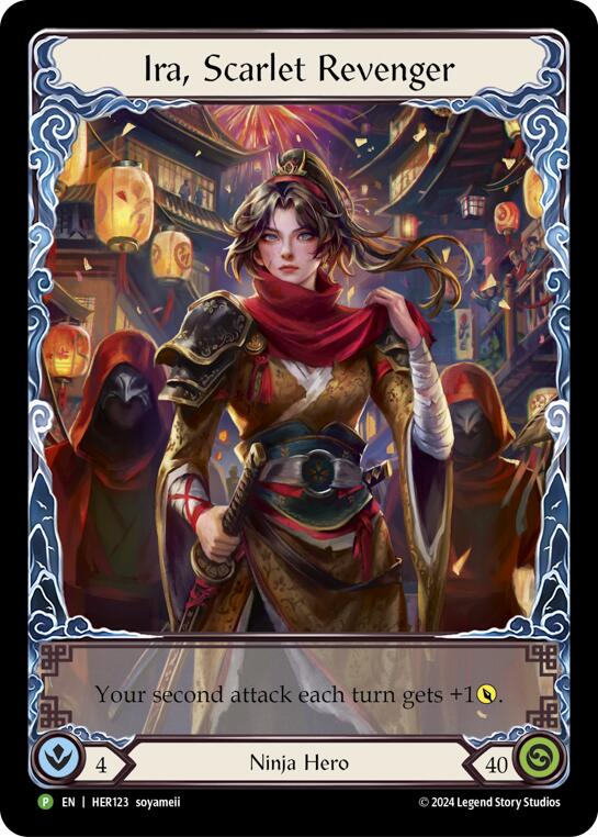 Ira, Scarlet Revenger [HER123] (Promo)  Rainbow Foil | The Clever Kobold