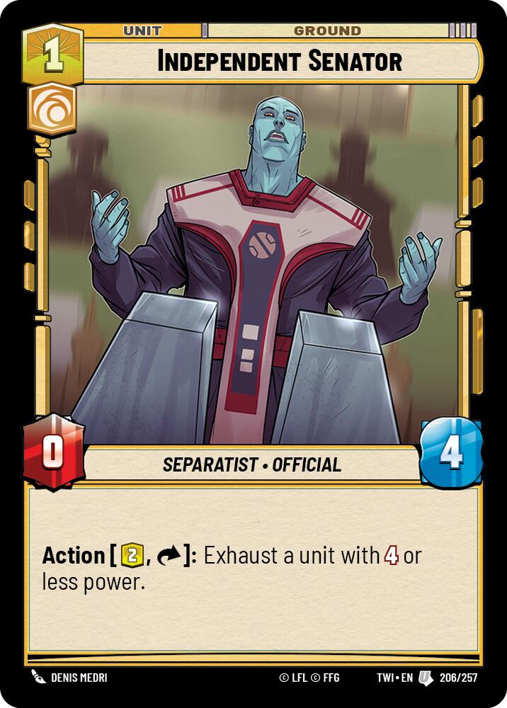 Independent Senator [TWI - 206/257]