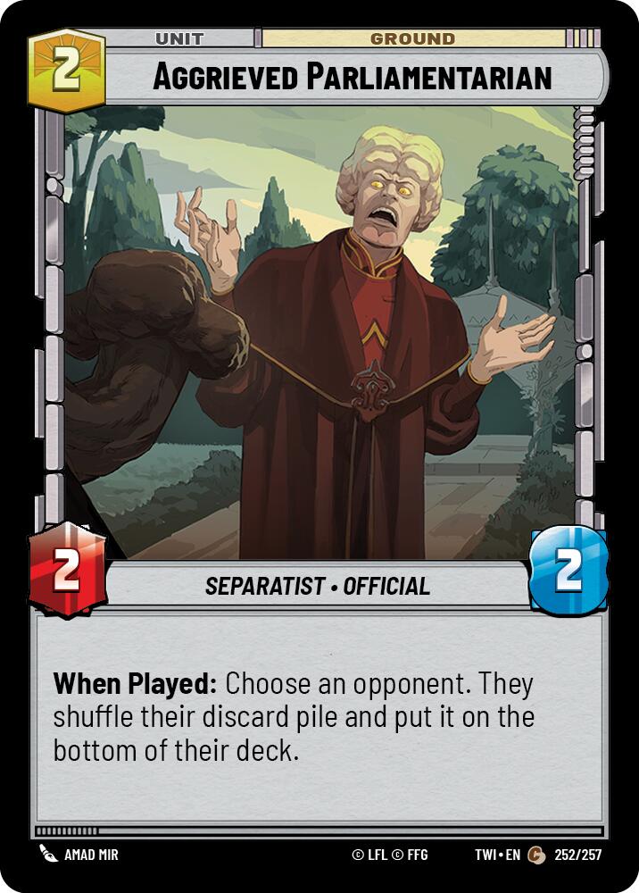 Aggrieved Parliamentarian [TWI - 252/257]