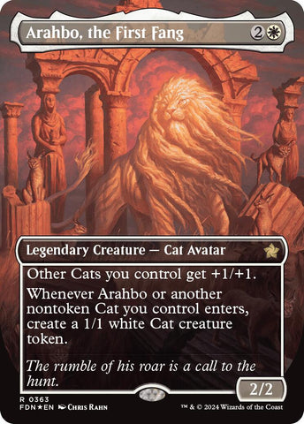 Arahbo, the First Fang (Borderless) (Mana Foil)