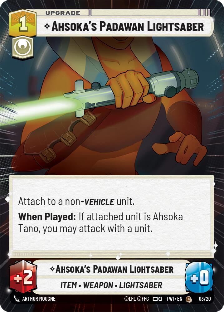 Ahsoka's Padawan Lightsaber (Hyperspace) [TWI-WPP - 03/20]