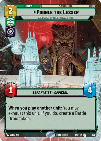 Poggle the Lesser - Archduke of the Stalgasin Hive (Hyperspace)