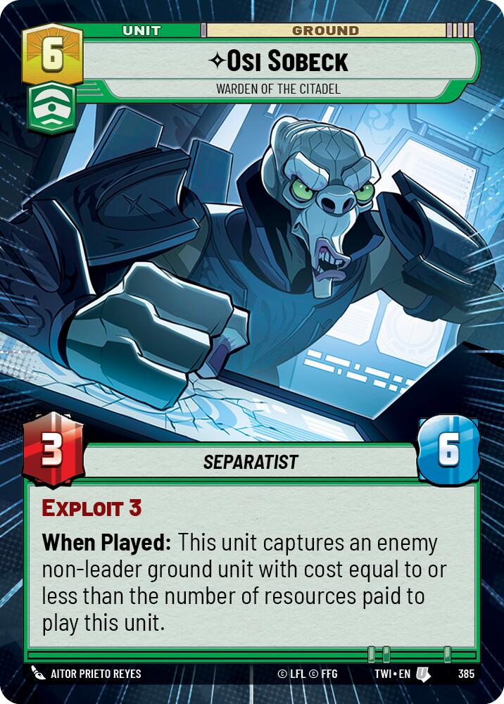 Osi Sobeck - Warden of the Citadel (Hyperspace) [TWI - 385]