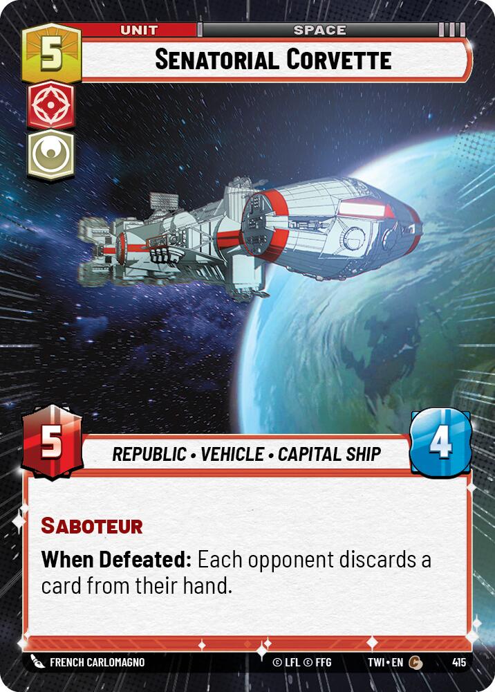 Senatorial Corvette (Hyperspace) [TWI - 415]