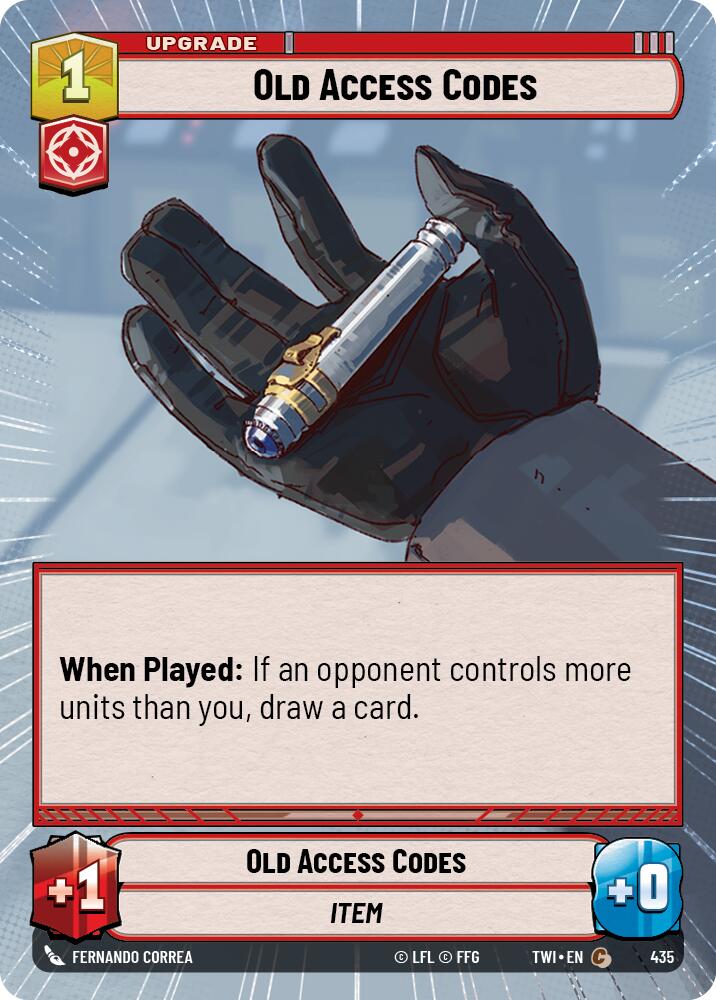 Old Access Codes (Hyperspace)