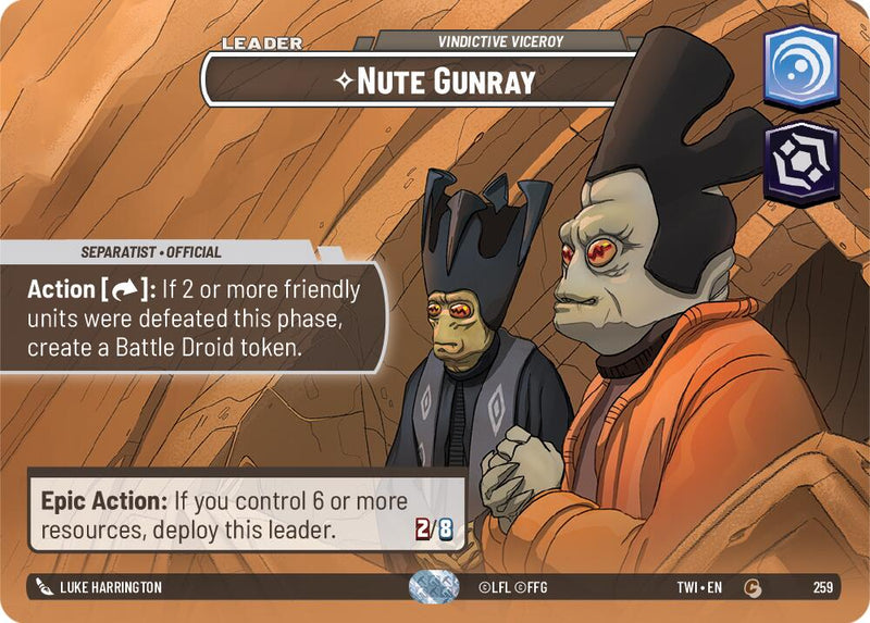 Nute Gunray - Vindictive Viceroy (Showcase) [TWI - 259]
