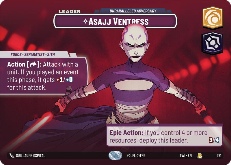 Asajj Ventress - Unparalleled Adversary (Showcase) [TWI - 271]