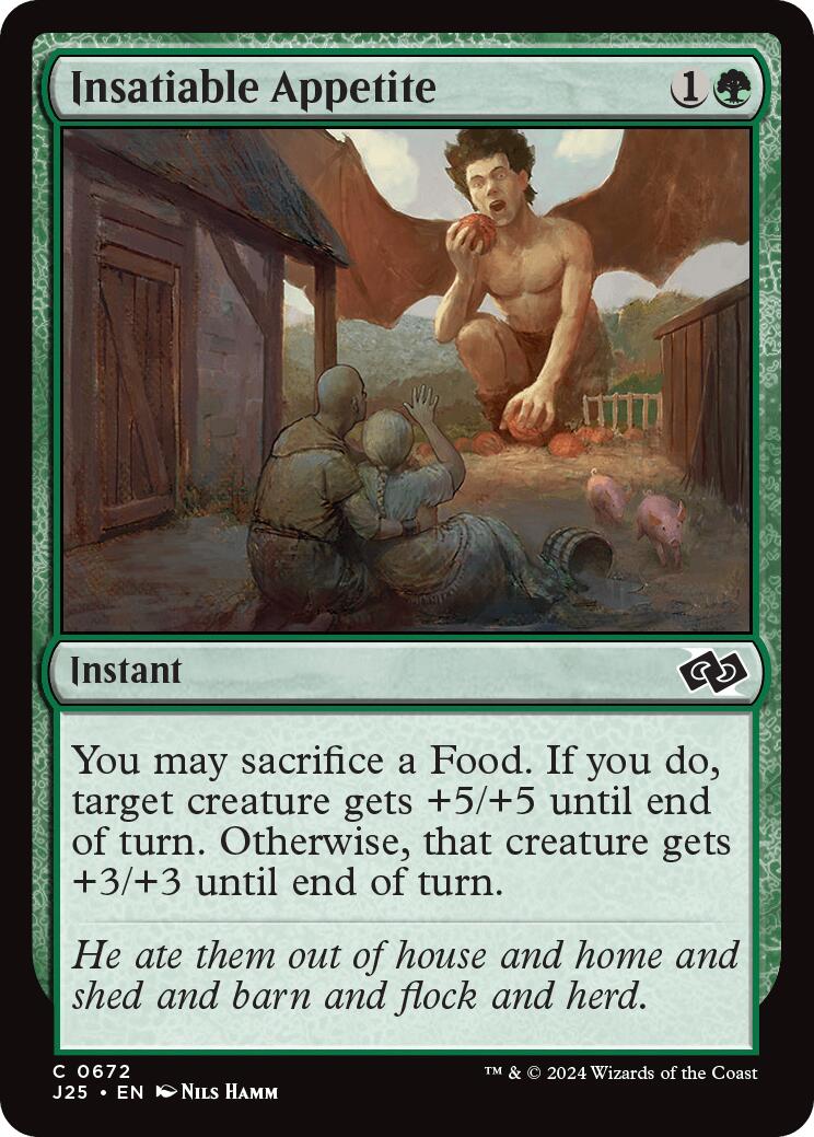 Insatiable Appetite [J25 - 672]
