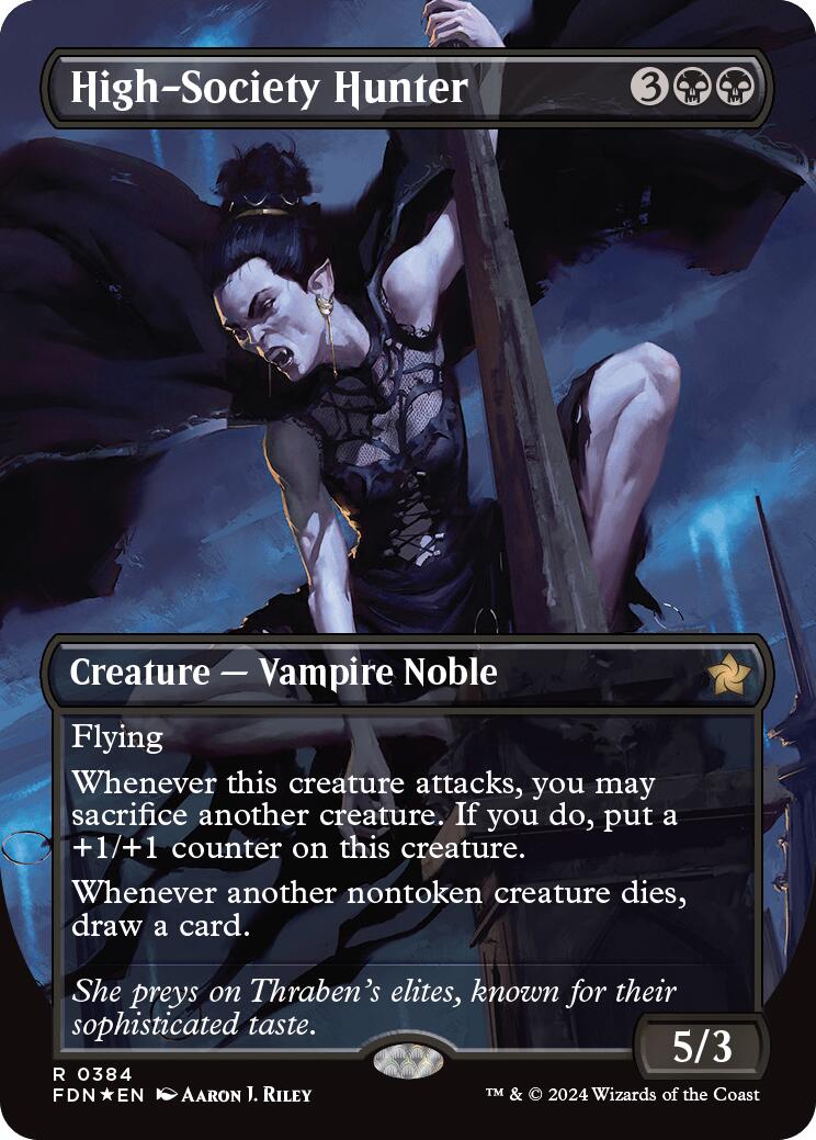 High-Society Hunter (Borderless) (Mana Foil)