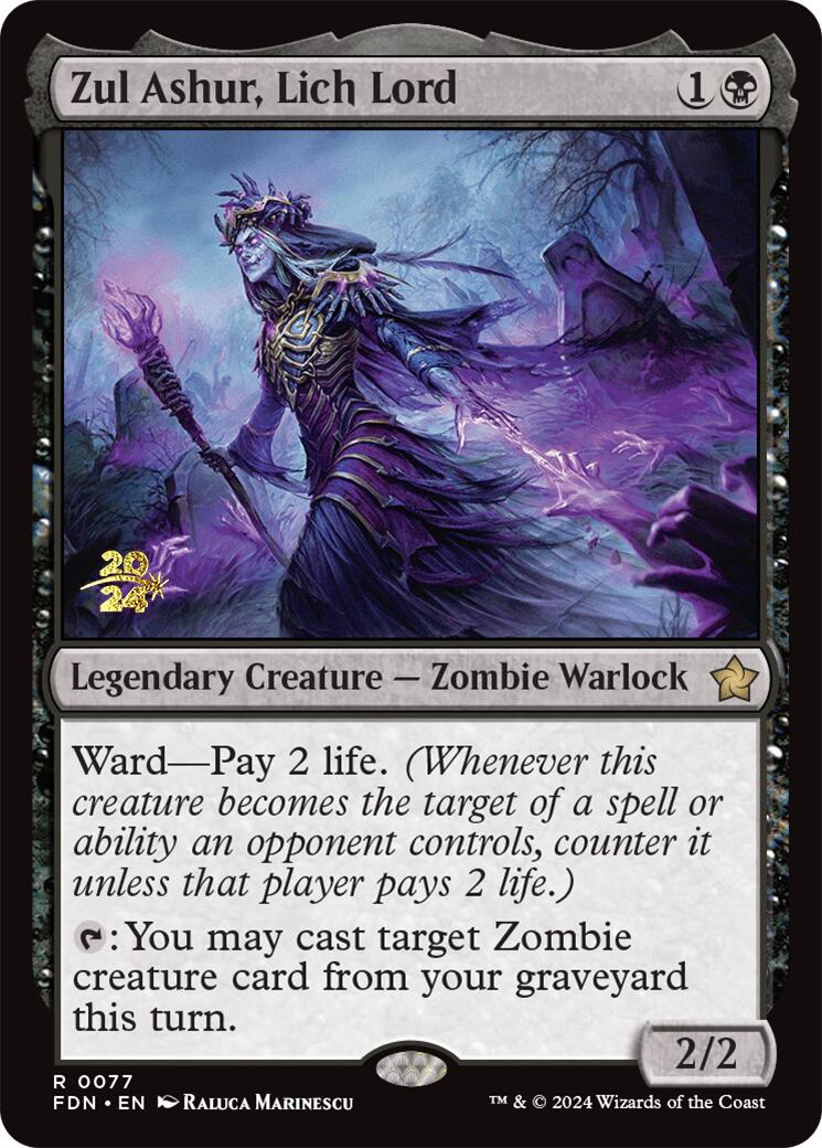 Zul Ashur, Lich Lord [Foundations Prerelease Promos] | The Clever Kobold