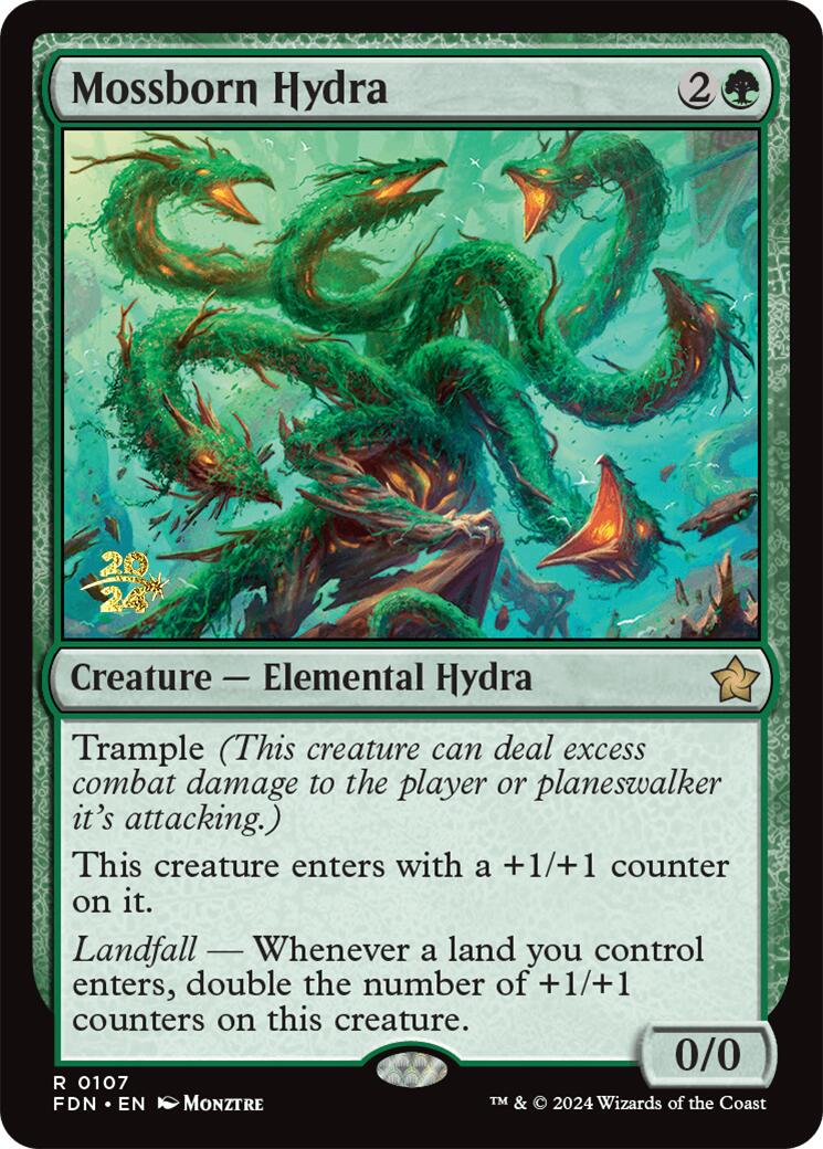 Mossborn Hydra [Foundations Prerelease Promos] | The Clever Kobold