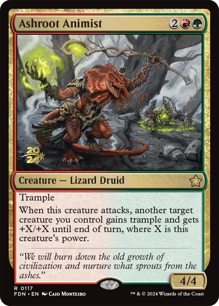 Ashroot Animist [Foundations Prerelease Promos] | The Clever Kobold