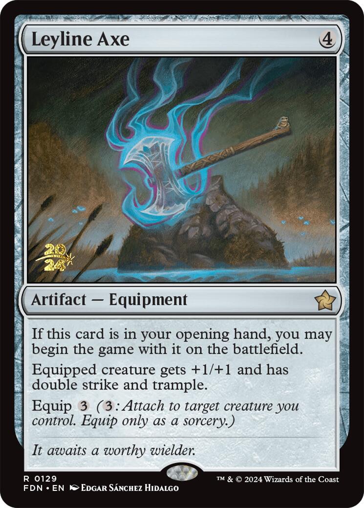 Leyline Axe [Foundations Prerelease Promos] | The Clever Kobold