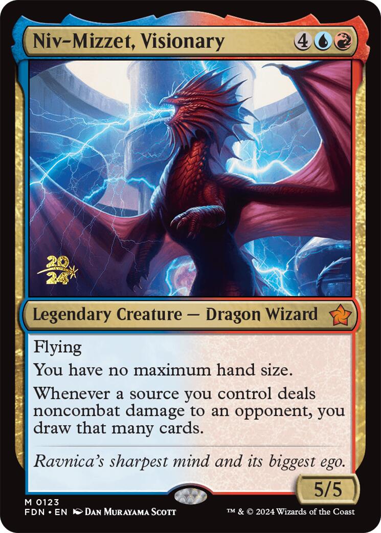 Niv-Mizzet, Visionary [Foundations Prerelease Promos] | The Clever Kobold