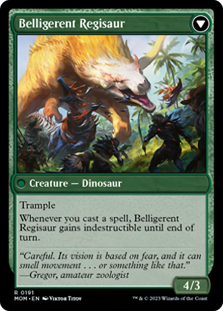 Invasion of Ixalan // Belligerent Regisaur [March of the Machine] | The Clever Kobold