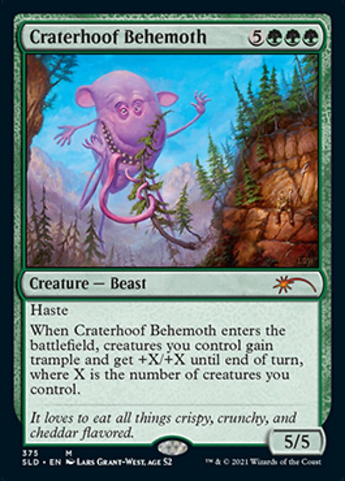 Craterhoof Behemoth (375) [Secret Lair Drop Series] | The Clever Kobold