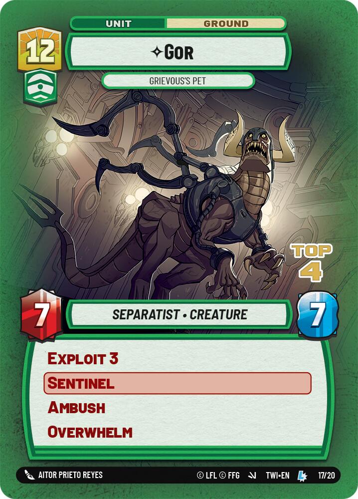 Gor - Grievous's Pet (Top 4)