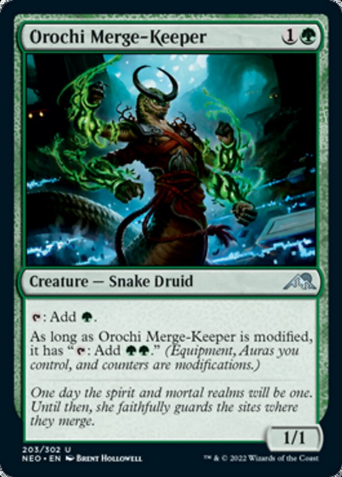 Orochi Merge-Keeper [Kamigawa: Neon Dynasty] | The Clever Kobold