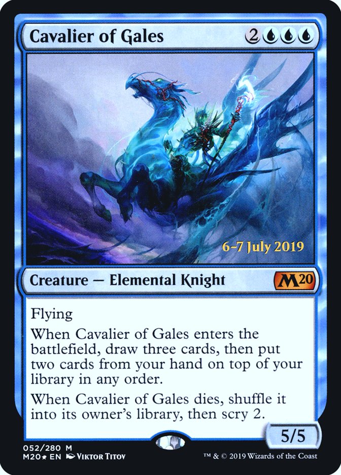 Cavalier of Gales [Core Set 2020 Prerelease Promos] | The Clever Kobold