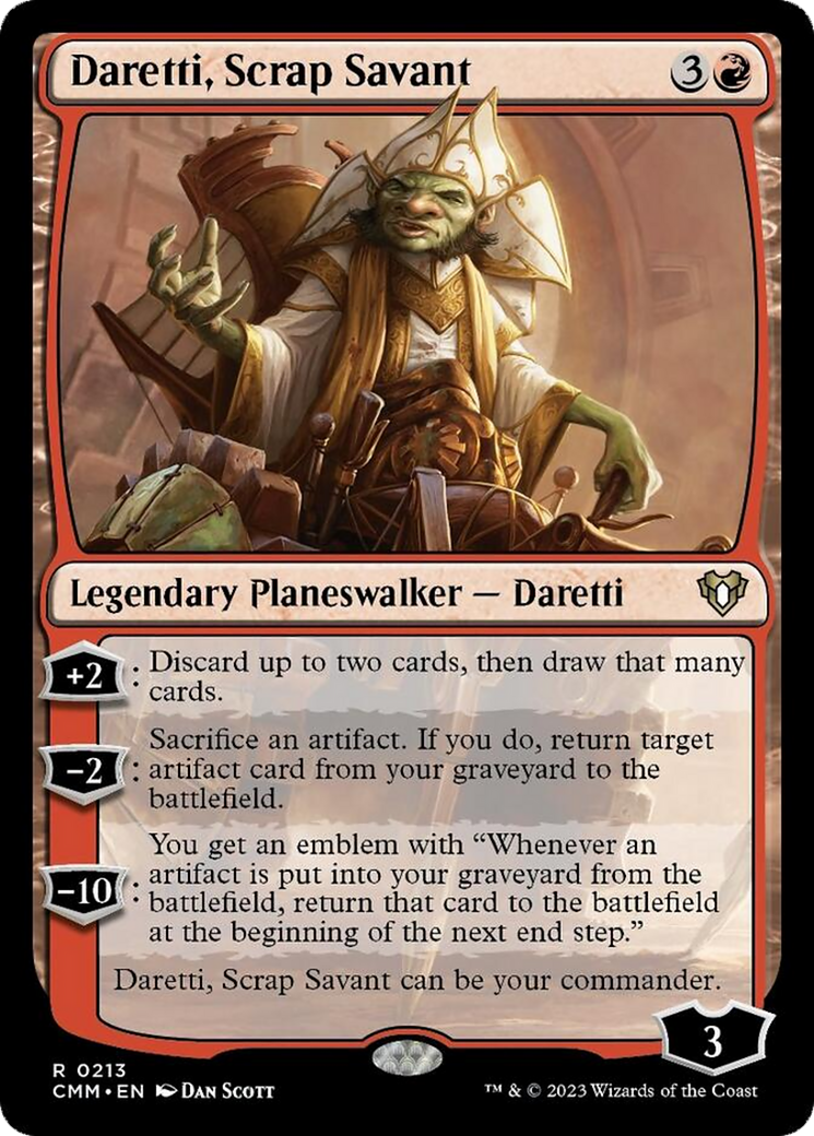 Daretti, Scrap Savant [Commander Masters] | The Clever Kobold