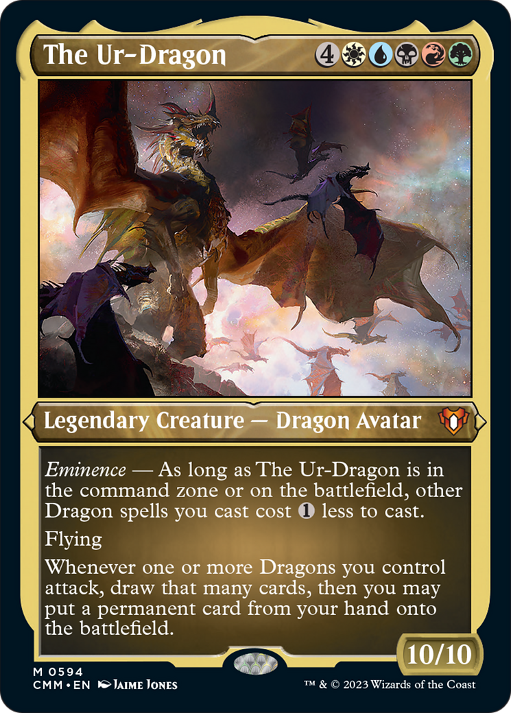 The Ur-Dragon (Foil Etched) [Commander Masters] | The Clever Kobold