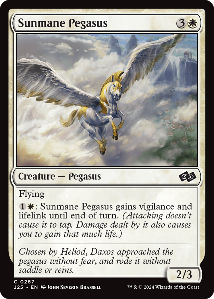 Sunmane Pegasus [Foundations Jumpstart] | The Clever Kobold