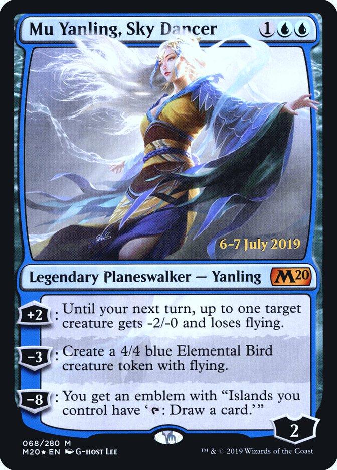 Mu Yanling, Sky Dancer [Core Set 2020 Prerelease Promos] | The Clever Kobold